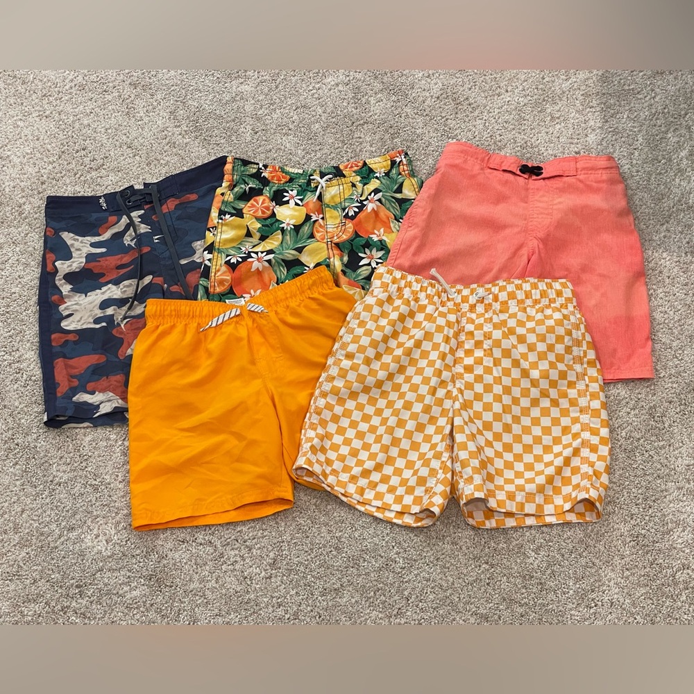 Boys swim trunk/board short lot size 8